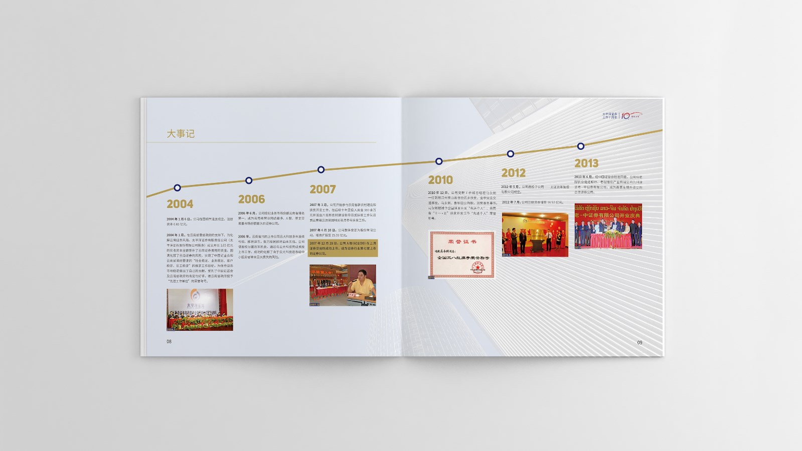 太平洋證券周年宣傳畫冊(cè)設(shè)計(jì)制作